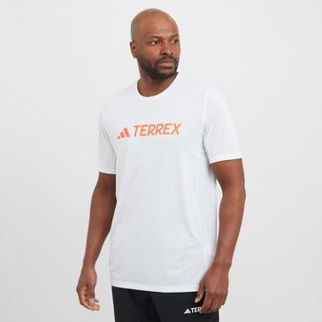 White adidas Terrex Men’s Multi Climacool Logo Tech T-Shirt