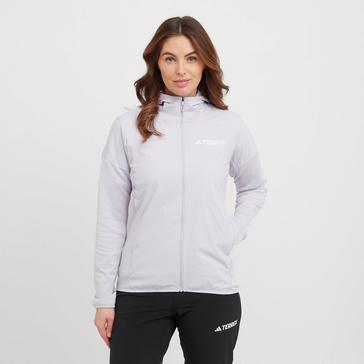 Purple adidas Terrex Women’s XPR Wind Fleece Jacket