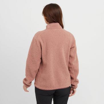 Pink adidas Terrex Women's Xploric High Pile Fleece Pullover Sweatshirt