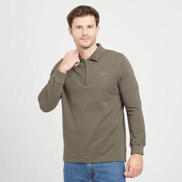 Green Hunter Green Label Mens Airdrie Long Sleeve Polo Shirt Green