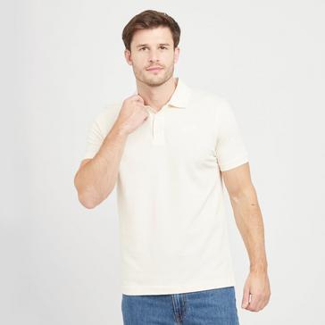 White Hunter Green Label Mens Alvie Short Sleeved Polo Shirt White