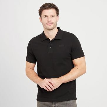 Black Hunter Green Label Mens Alvie Short Sleeved Polo Shirt Black