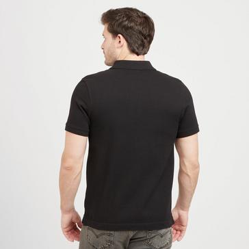 Black Hunter Green Label Mens Alvie Short Sleeved Polo Shirt Black