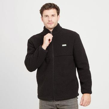 Black Hunter Green Label Mens Elgin Borg Fleece Black