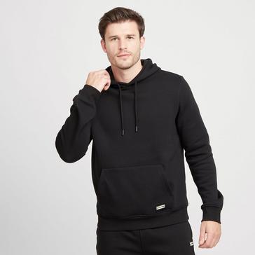 Black Hunter Green Label Mens Wishaw Big Logo Hoodie Black