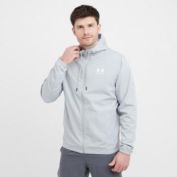 Grey Under Armour Men’s Rival Windbreaker