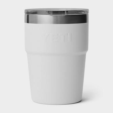 White YETI Rambler® 16oz (475ml) Stackable Cup
