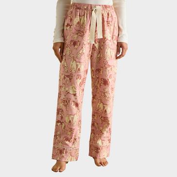 Pink Joules Womens Stella Cotton Pyjama Bottoms Pink