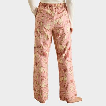 Pink Joules Womens Stella Cotton Pyjama Bottoms Pink