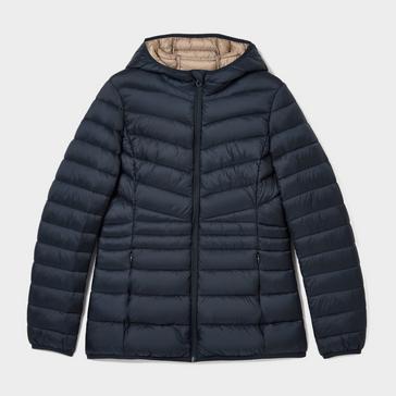 Blue Joules Womens Kenley Showerproof Padded Coat With Hood Navy