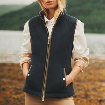Blue Joules Women Fairbourne Fleece Gilet Navy