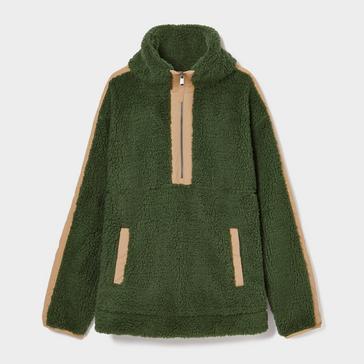 Green Joules Womens Tilly Quarter Zip Fleece Green