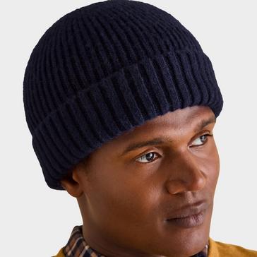 Blue Joules Mens Berwick Beanie Hat Navy