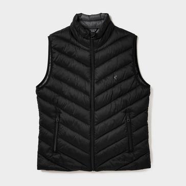 Black Joules Mens Garrett Showerproof Padded Gilet Black