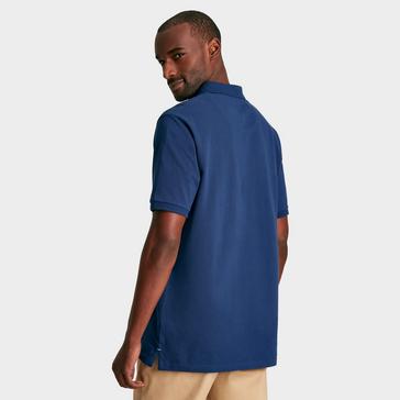 Blue Joules Mens Woody Regular Fit Cotton Pique Polo Shirt Blue