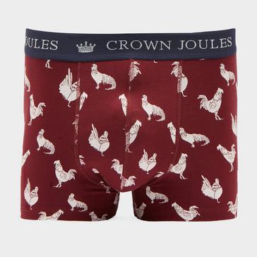 Multi Joules Mens Crown Pack of Two Cotton Briefs Red/Green