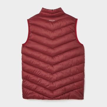 Red Joules Crofton Showerproof Quilted Gilet Berry Red