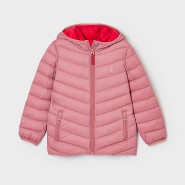 Pink Joules Kids Cairn Showerproof Padded Coat Pink