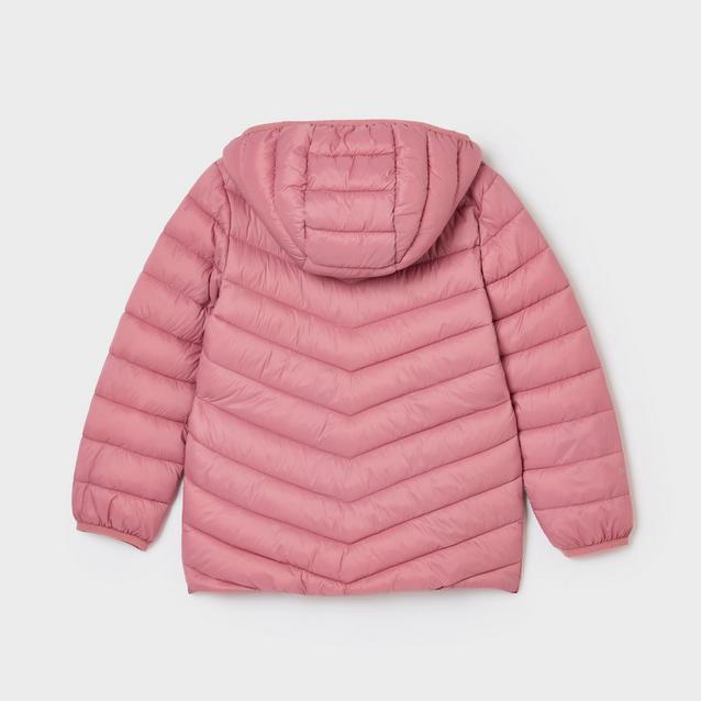 Joules Kids Cairn Showerproof Padded Coat Pink Naylors