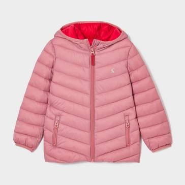 Pink Joules Kids Kinnaird Showerproof Padded Coat Pink