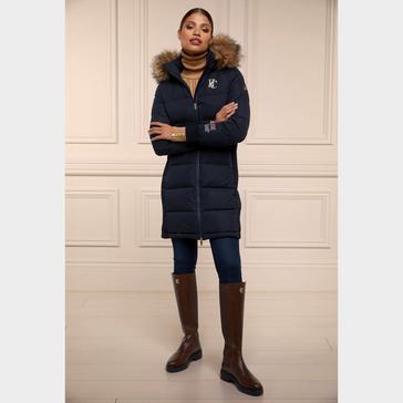 Blue Holland Cooper Womens Team Padded Coat Ink Navy