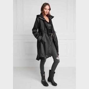 Black Holland Cooper Womens Raincoat Matte Black