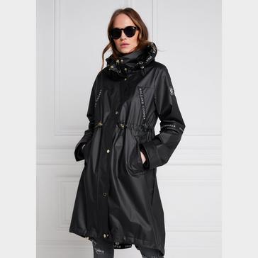 Black Holland Cooper Womens Raincoat Matte Black