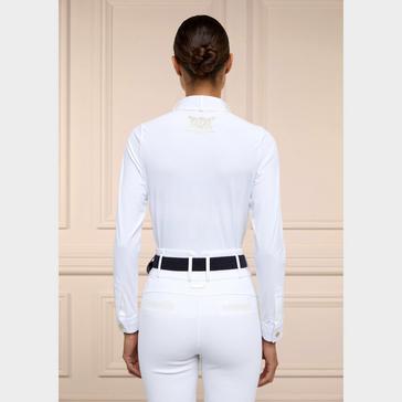 White Holland Cooper Womens Gatcombe Long Sleeve Show Shirt White