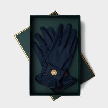 Blue Holland Cooper Riding Gloves Navy