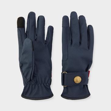 Blue Holland Cooper Riding Gloves Navy