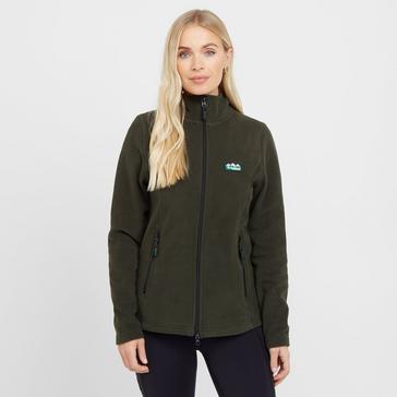 Green Ridgeline Womens Faroe Fleece Jacket Deep Forest