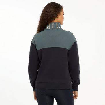 Blue LeMieux Womens Kali Quarter Zip Sweat Navy/Petrol