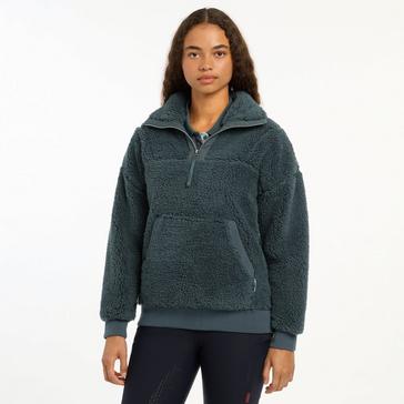 Blue LeMieux Womens Tara Teddy Fleece Petrol