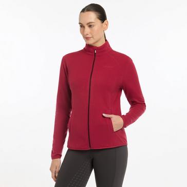 Red LeMieux Womens Faye Fleece Zip Through Ember