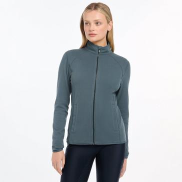 Blue LeMieux Womens Faye Fleece Zip Through Petrol