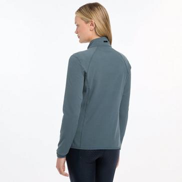 Blue LeMieux Womens Faye Fleece Zip Through Petrol