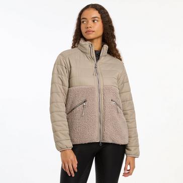 Beige LeMieux Womens Alissa Hybrid Fleece Ash