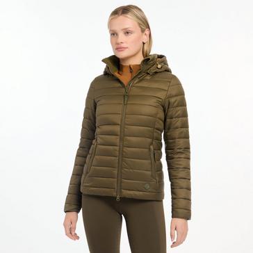 Green LeMieux Womens Tilly Hooded Puffer Jacket Alpine