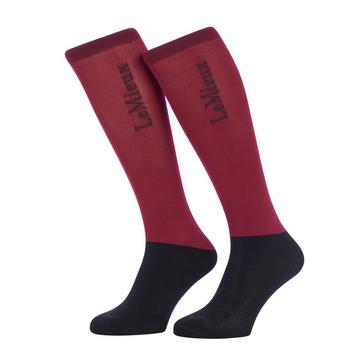 Red LeMieux Competition Socks 2 Pack Ember