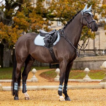 Blue LeMieux Suede Close Contact Saddle Pad Glacier