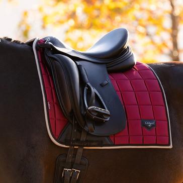 Red LeMieux Loire Classic Dressage Square Saddle Pad Ember