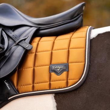 Orange LeMieux Loire Classic Close Contact Square Saddle Pad Ginger