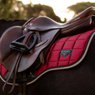 Red LeMieux Loire Classic GP Square Saddle Pad Ember