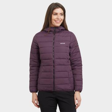Purple Regatta Womens Helfa Insulated Quilted Jacket Deep Plum