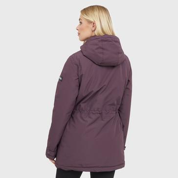 Purple Regatta Womens Mireya Waterproof Insulated Jacket Deep Plum Spot Print