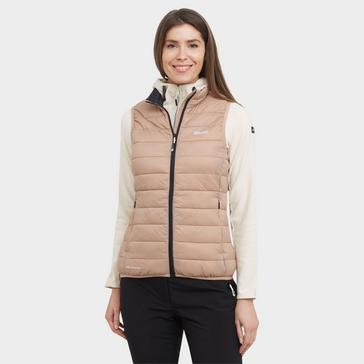 Beige Regatta Womens Marizion Baffled Gilet Warm Taupe