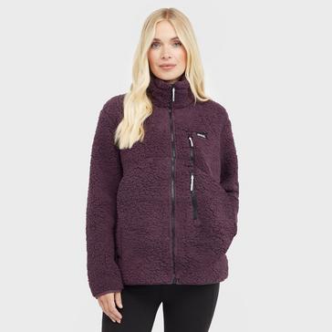 Purple Regatta Womens Ria Fluffy Full Zip Fleece Deep Plum