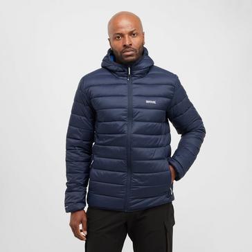 Blue Regatta Mens Hooded Marizion Baffled Jacket Navy Olympian Blue