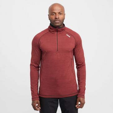 Red Regatta Mens Yonder II Half Zip Fleece Red