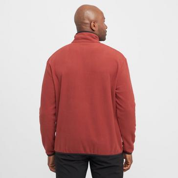 Red Regatta Mens Frankie Half Zip Fleece Red Ochre